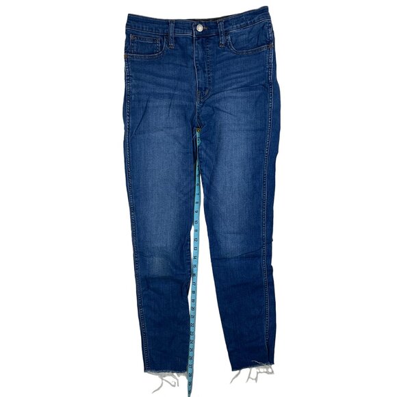 Madewell Tall 10" High-Rise Roadtripper Jeans in Waterford Wash Size T28 Raw Hem - Picture 16 of 16